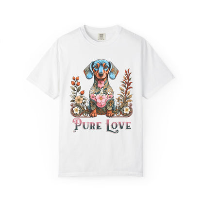 Pure Love Unisex Dog T-Shirt | Colorful Pet Lover Tee