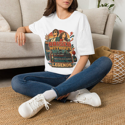Raised Without Wi‑Fi T-Shirt — Retro 'Legends' Vintage Graphic Tee