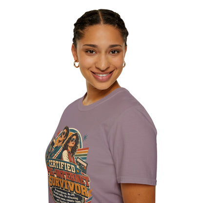 Certified Pre-Pandemic Survivor T-Shirt — Retro 70s Vintage Graphic