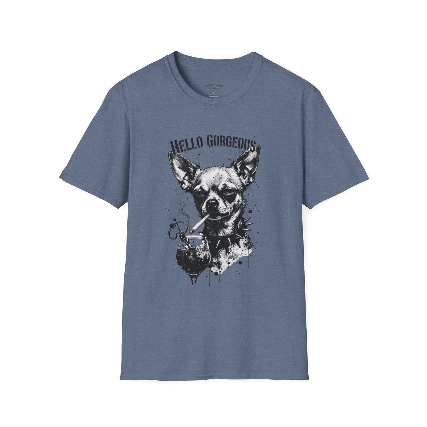 Chihuahua 'Hello Gorgeous' Tee - Cute Dog Graphic T-Shirt