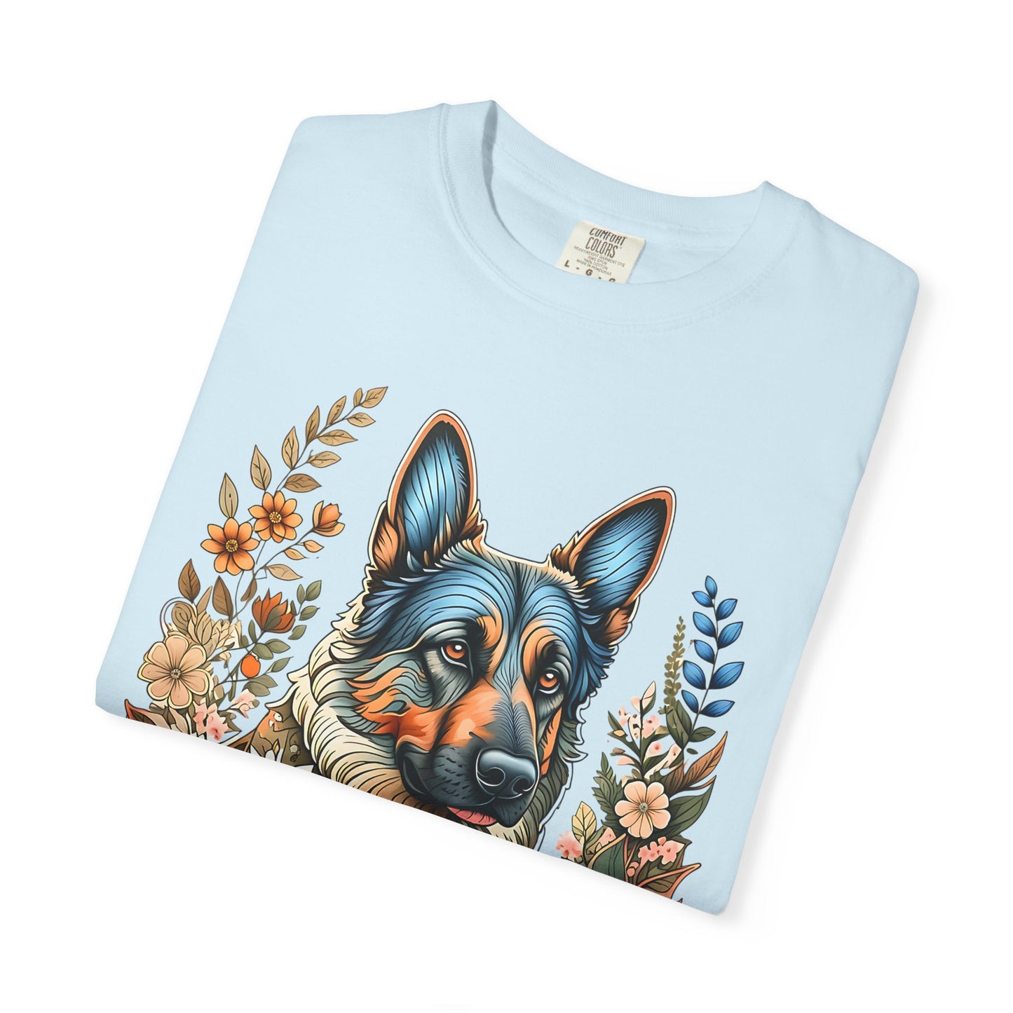 Pure Love Flower-Graphic T-Shirt for Dog Lovers