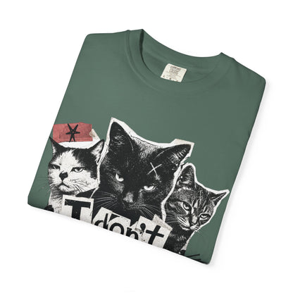 I Don’t Trust People Cat T-Shirt — Grunge Graphic Tee for Cat Lovers