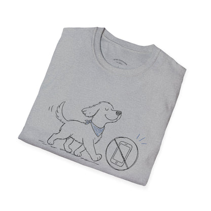 Less Scrolling, More Strolling Dog T-Shirt