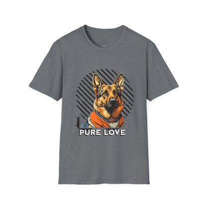 Pure Love Dog Art Unisex T-Shirt - Perfect Gift for Dog Lovers