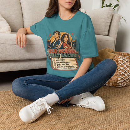T-Shirt — Retro 'Old School' Arcade Couple Vintage Gamer Tee