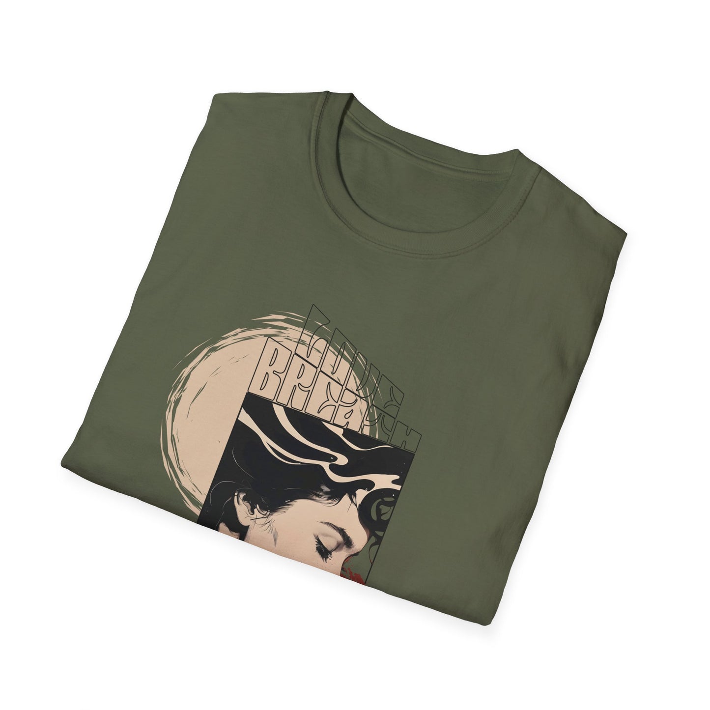 T-Shirt — Vintage Art Nouveau Woman Graphic Tee (Brave)
