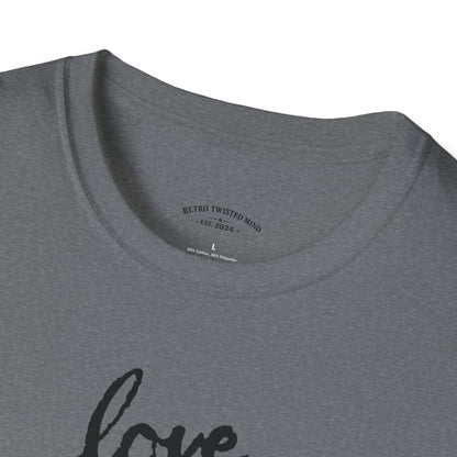 Love Rottweiler T-Shirt — Vintage Black Dog Portrait Tee for Dog Lovers