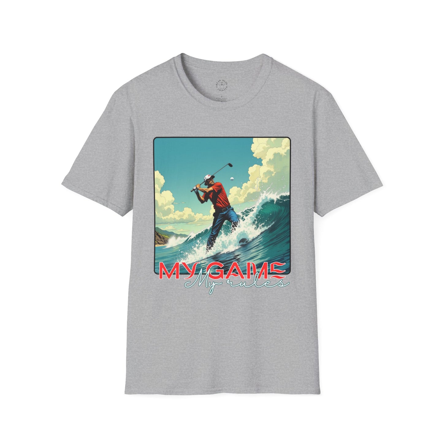 My Game Unisex Softstyle T-Shirt - Retro Golf Graphic Tee, golf, ocean,sport