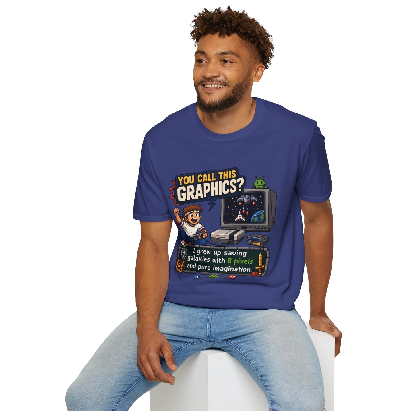 T-Shirt — "You Call This Graphics?" Retro Gamer Vintage Video Game Tee
