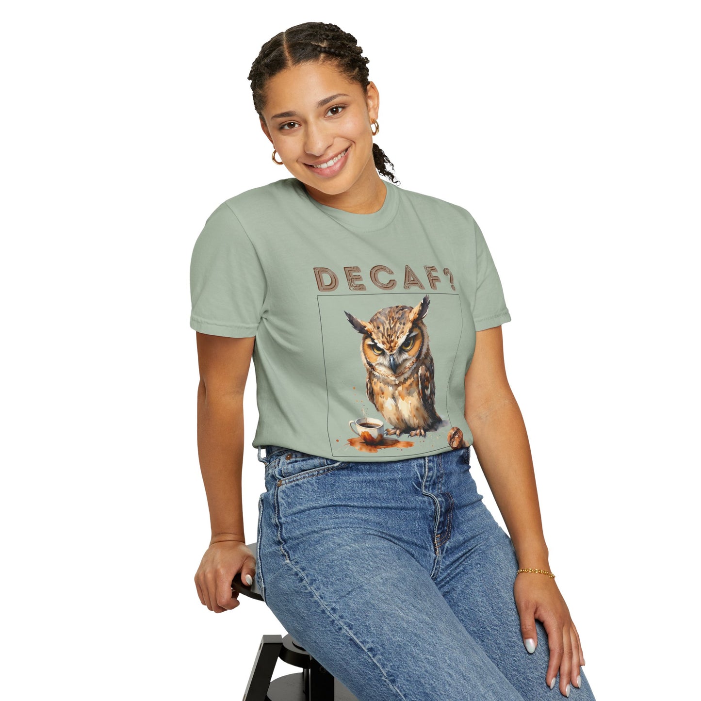 Decaf? I'm Not a Quitter Owl T-Shirt