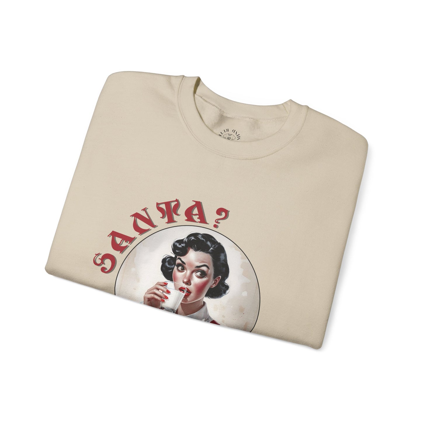 Funny Cookie Lover Sweatshirt - Retro Design - Santa? Christmas