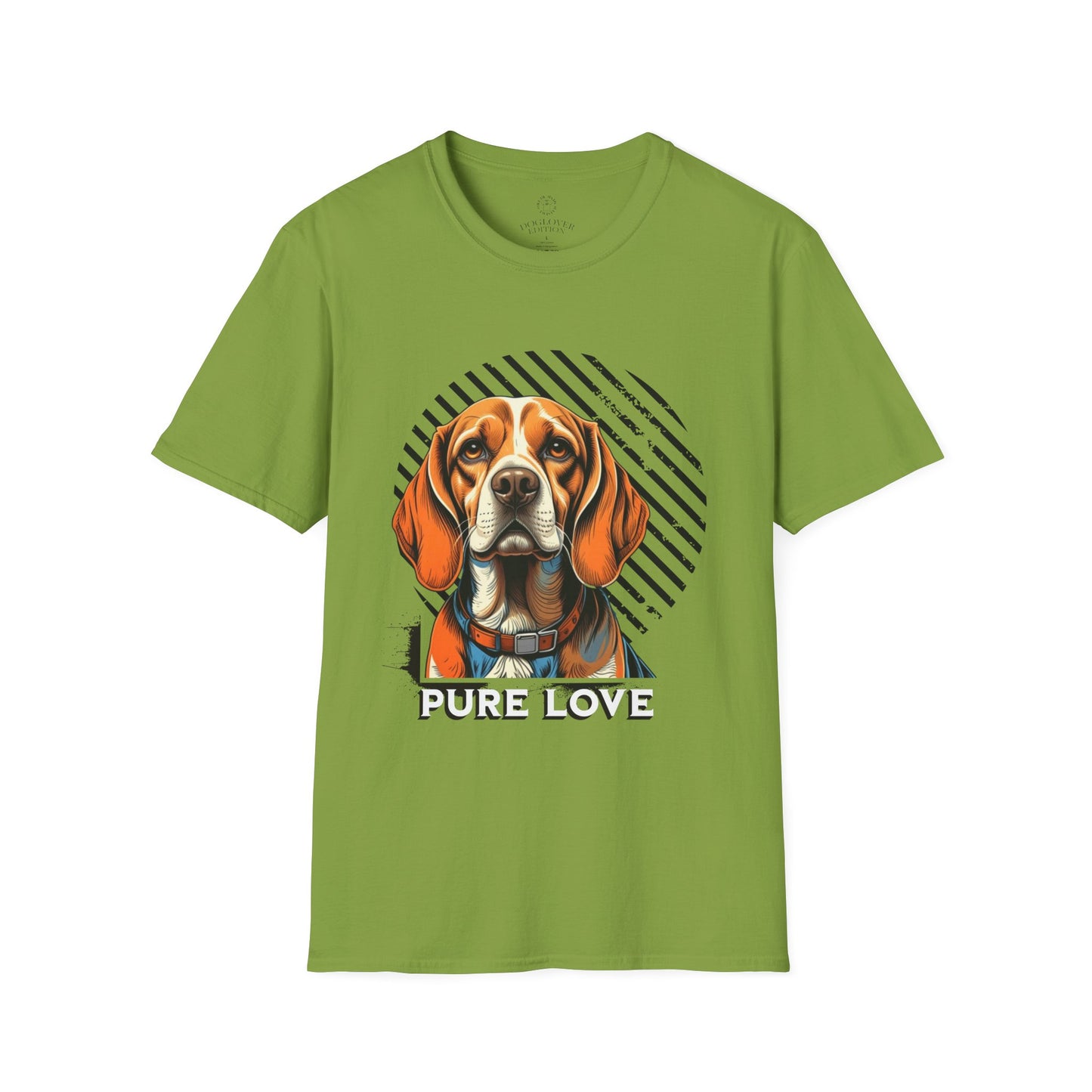Pure Love Dog T-Shirt - Unisex Softstyle Tee for Animal Lovers