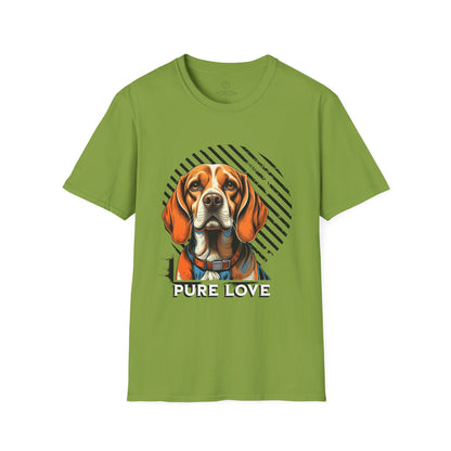 Pure Love Dog T-Shirt - Unisex Softstyle Tee for Animal Lovers