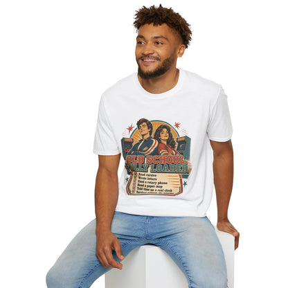 T-Shirt — Retro 'Old School' Arcade Couple Vintage Gamer Tee