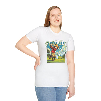 Florida Vibe Unisex Softstyle T-Shirt | Relaxed Fit Graphic Tee for Casual Days, Summer and Travel,florida,sport,golf