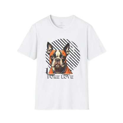 Pure Love French Bulldog T-Shirt | Unisex Softstyle Tee for Dog Lovers