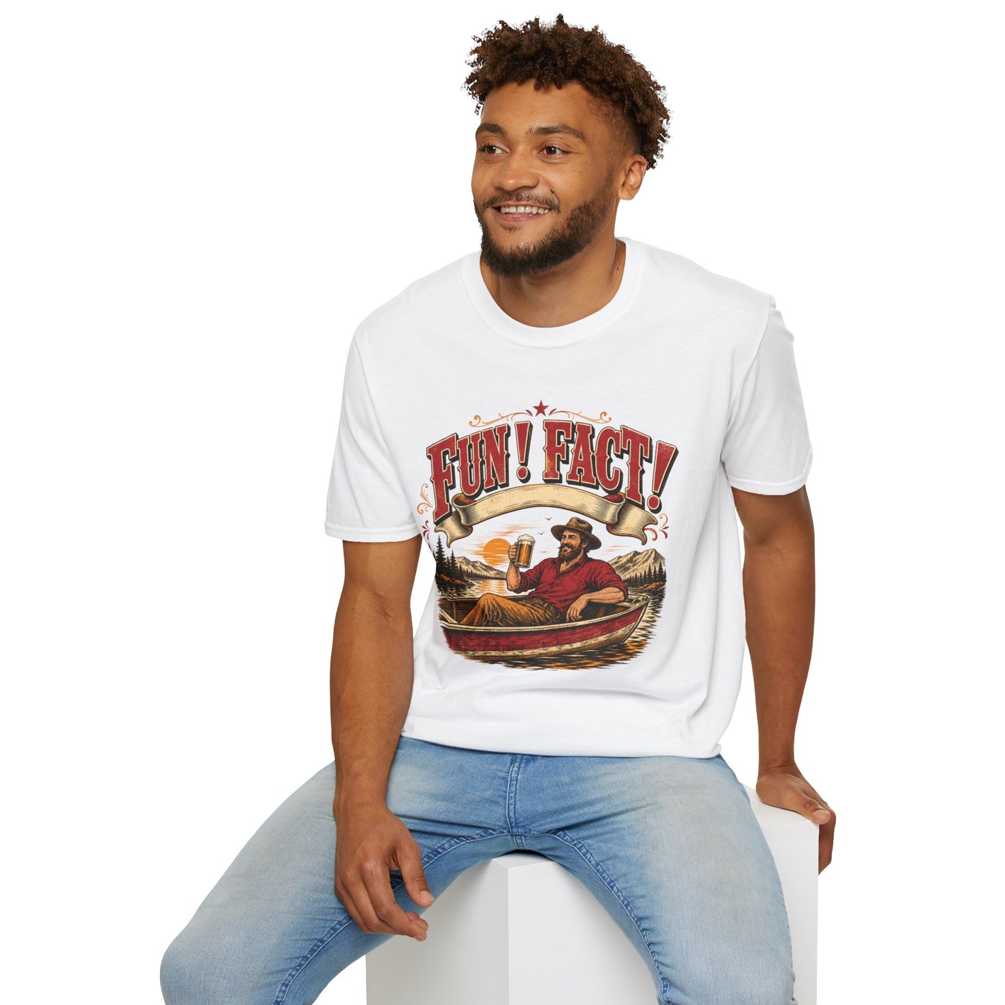 Fun! Fact! T-Shirt — Vintage Beer Drinker Graphic Tee