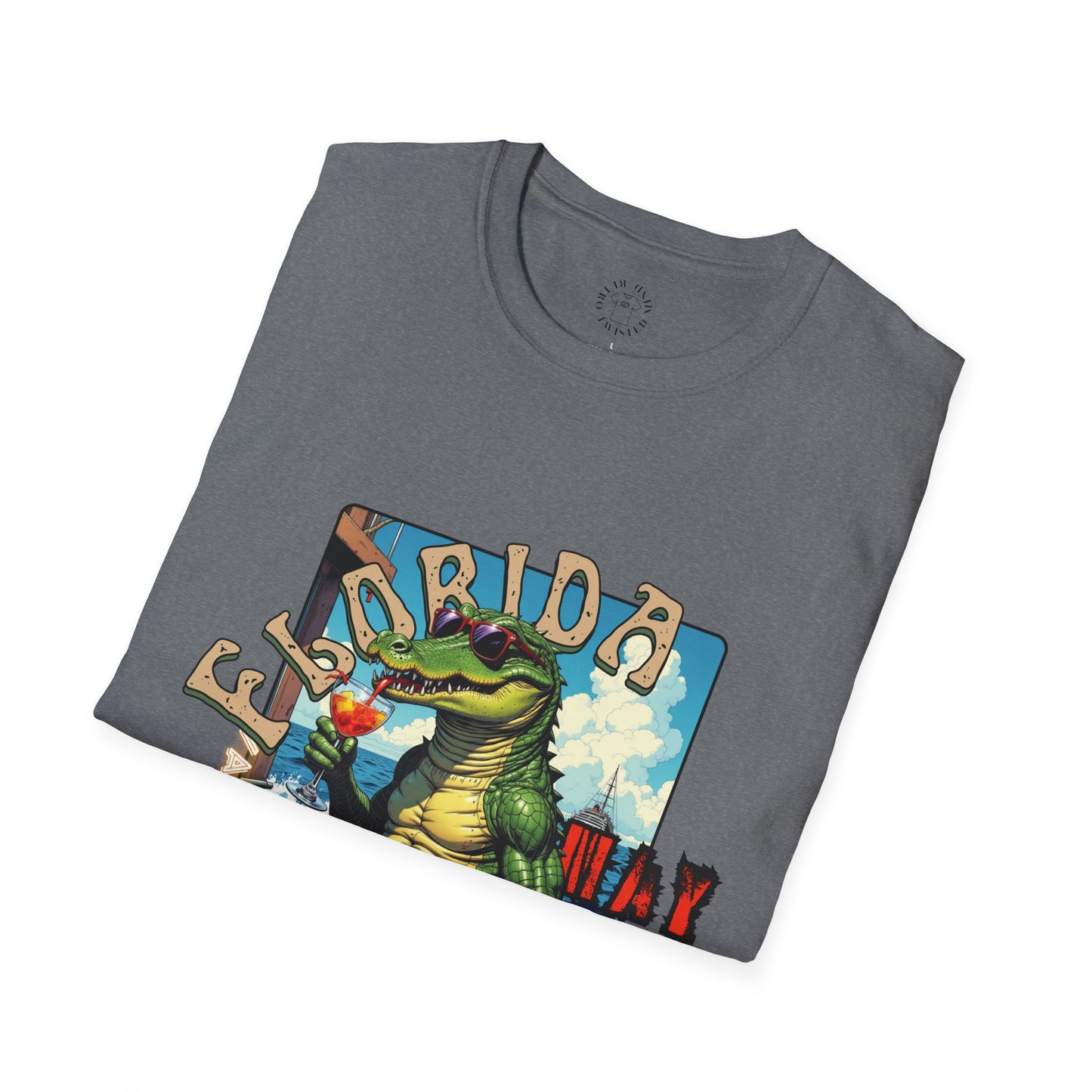 Florida Alligator Unisex Softstyle T-Shirt - Retro Vibe Casual Tee,vacation ,florida,