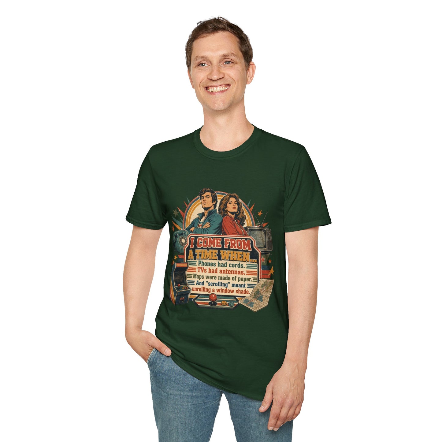 Vintage Road Trip T-Shirt — "I Come From A Time When" Retro Couple Graphic