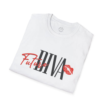 Future Diva Unisex Softstyle T-Shirt | Stylish Casual Tee for Empowered Women | Perfect for Gifts and Celebrations.twisted