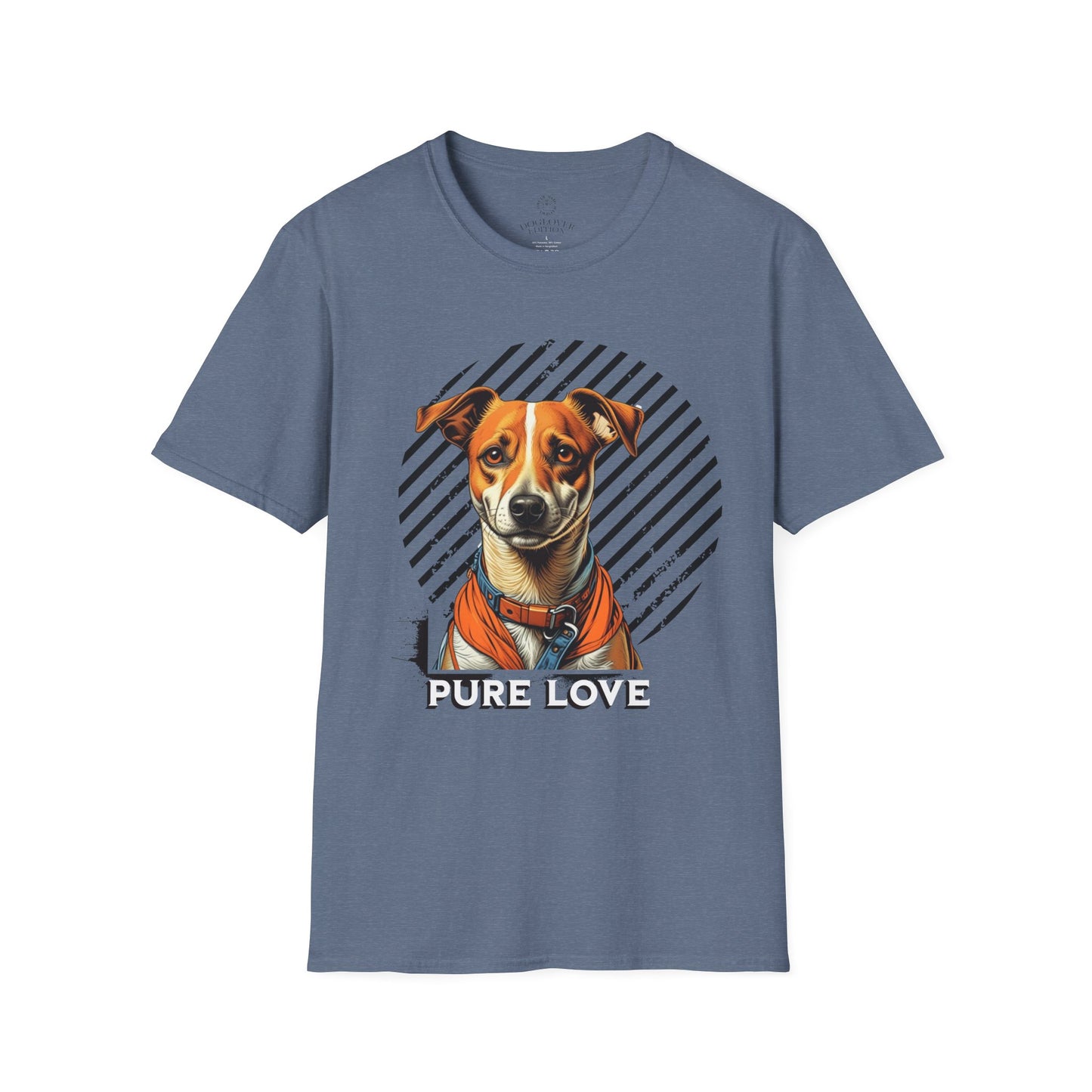 Pure Love Dog Unisex T-Shirt - Softstyle Cotton Tee for Animal Lovers