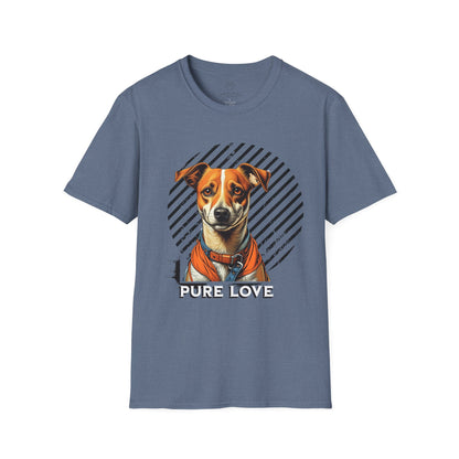 Pure Love Dog Unisex T-Shirt - Softstyle Cotton Tee for Animal Lovers