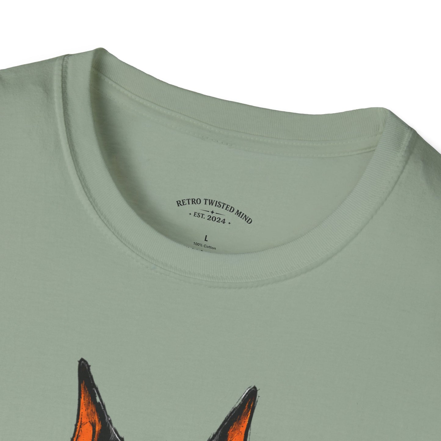 Doberman Graffiti T-Shirt — "You Sure?" Street Art Dog Tee