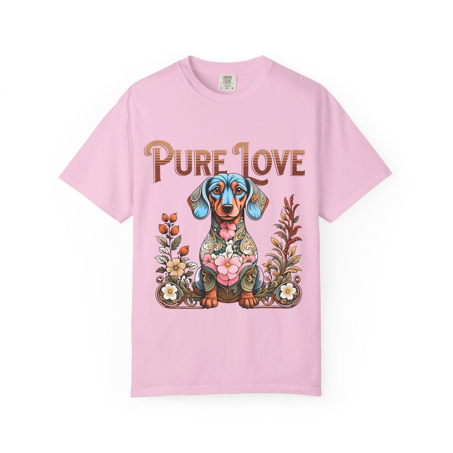 Cute Dachshund 'Pure Love' Unisex T-shirt - Perfect for Dog Lovers