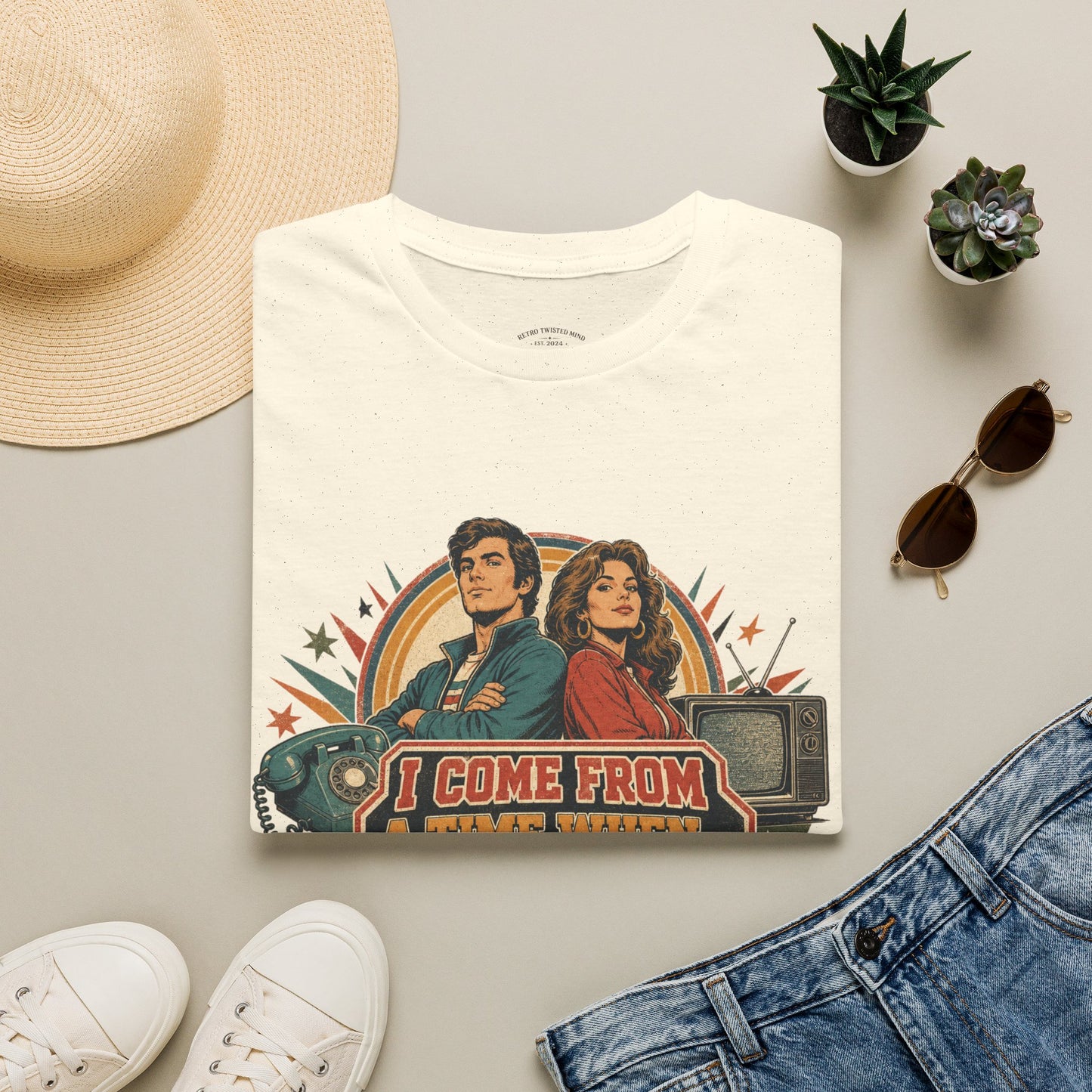Vintage Road Trip T-Shirt — "I Come From A Time When" Retro Couple Graphic