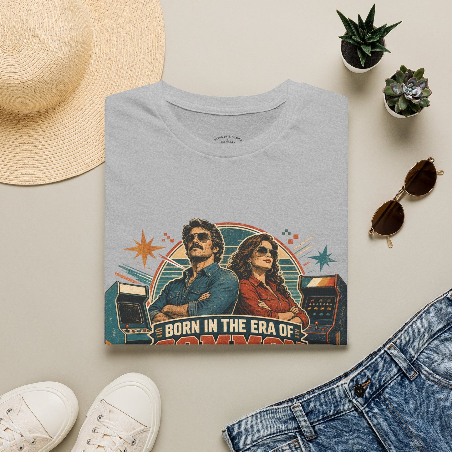 Born in the Era of Common Sense T-Shirt — Retro 70s Vintage Political Graphic Tee