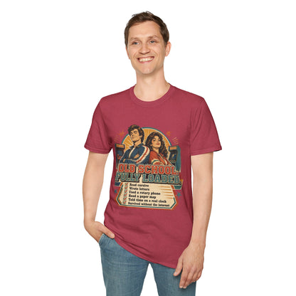 T-Shirt — Retro 'Old School' Arcade Couple Vintage Gamer Tee