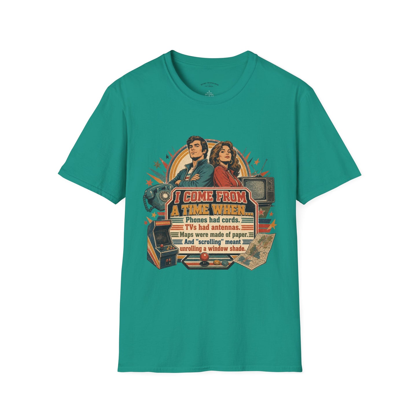 Vintage Road Trip T-Shirt — "I Come From A Time When" Retro Couple Graphic