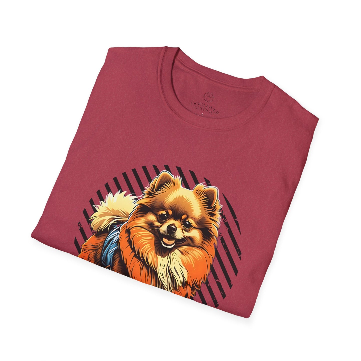 Unisex Softstyle T-Shirt - 'Pure Love' Pomeranian Print