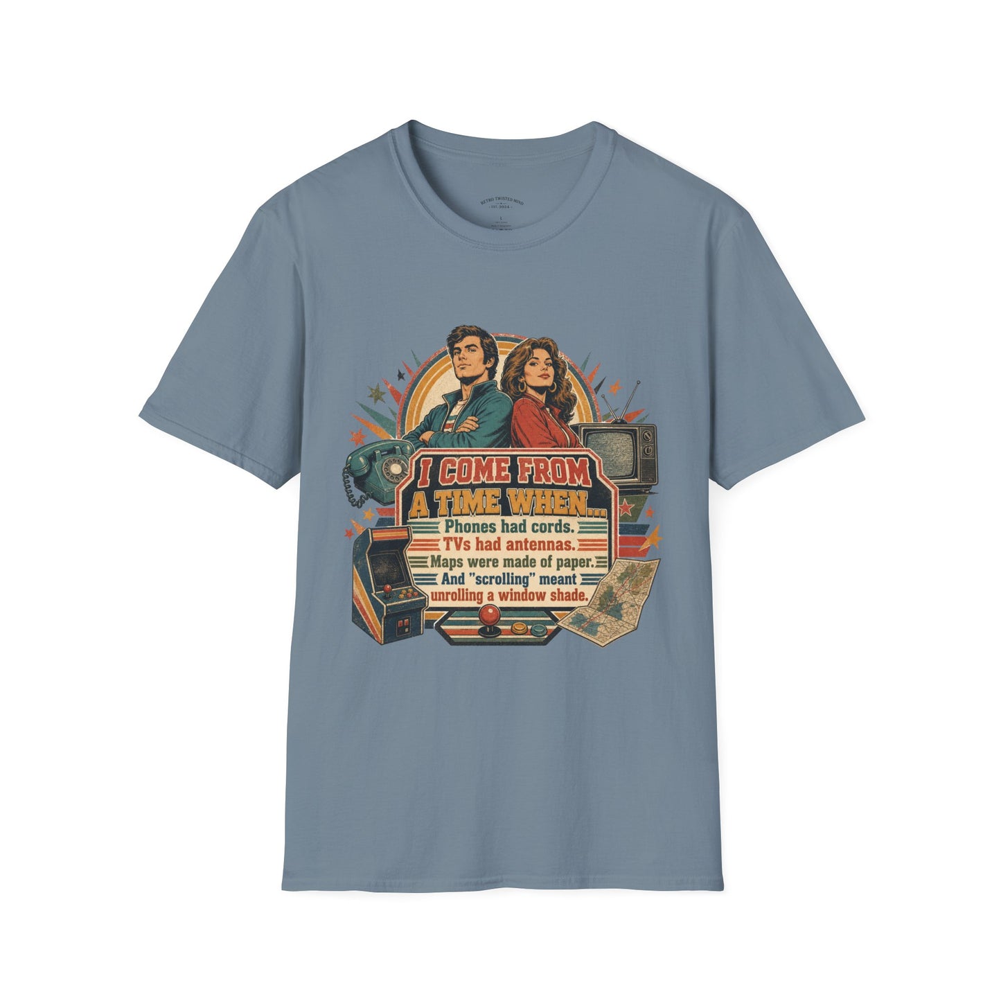 Vintage Road Trip T-Shirt — "I Come From A Time When" Retro Couple Graphic