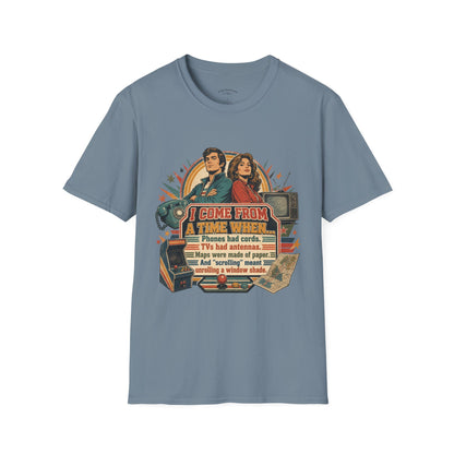 Vintage Road Trip T-Shirt — "I Come From A Time When" Retro Couple Graphic