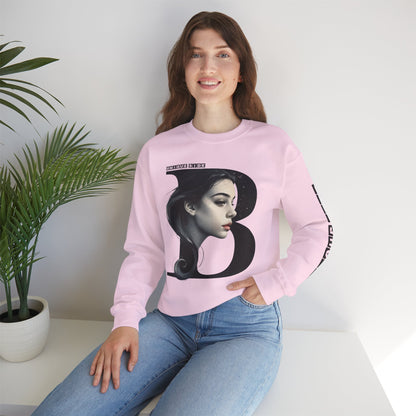 Letter B,Stylish Artistic Sweatshirt, Trendy Crewneck, Graphic Sweater, Cozy Unisex Top, Unique Gift for Art Lovers, Everyday Comfort