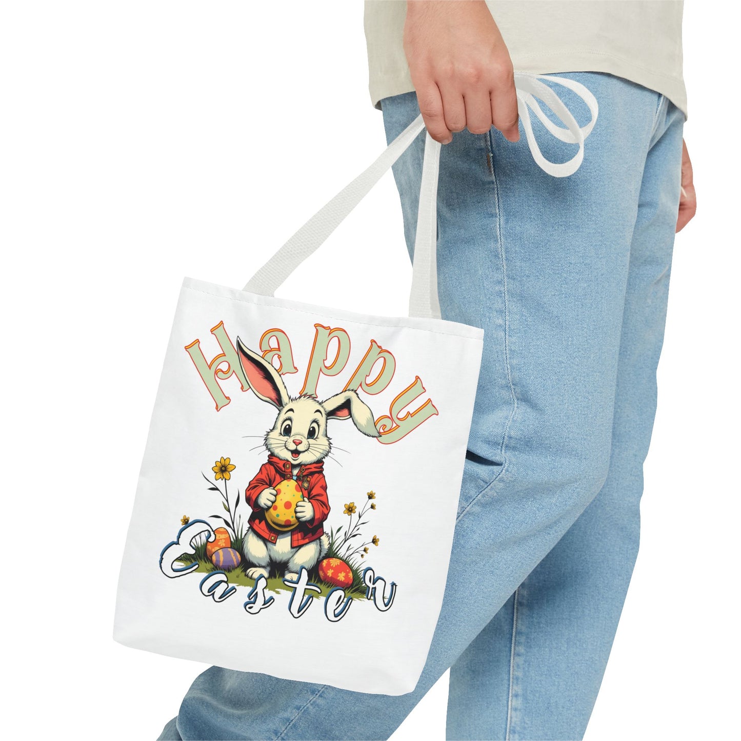 Easter Bunny Tote Bag - Celebrate Spring with Style, happe easter, bunny
