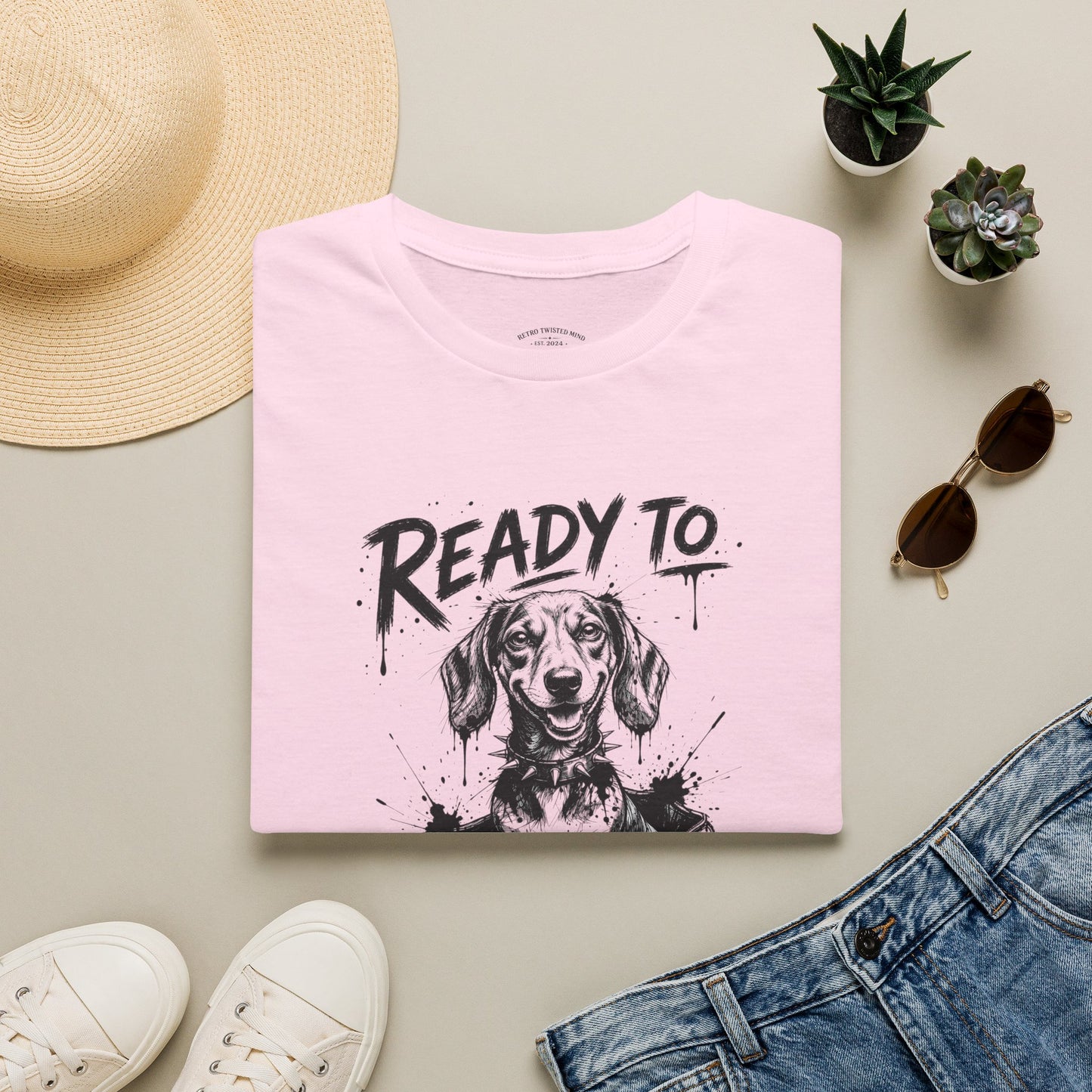Ready To Cause Problems Dog T-Shirt — Funny Dachshund Graphic Tee