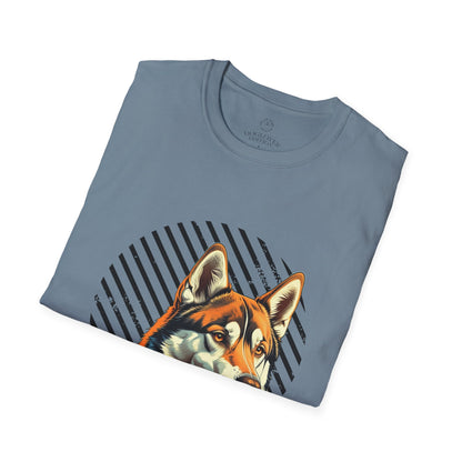 Pure Love Unisex Softstyle T-Shirt - Orange Dog Design