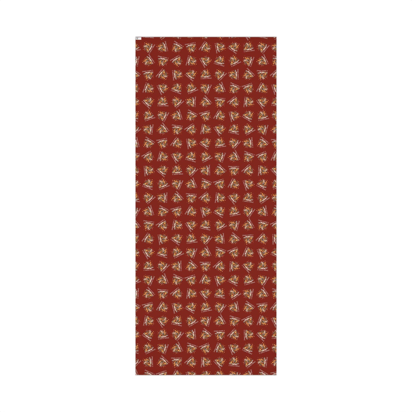 Christmas Pizza Pattern Gift Wrap Paper — Festive Novelty Wrapping Sheets