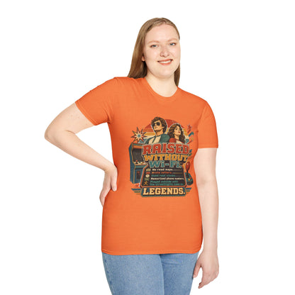 Raised Without Wi‑Fi T-Shirt — Retro 'Legends' Vintage Graphic Tee