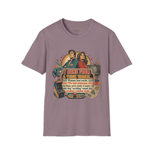 Vintage Road Trip T-Shirt — "I Come From A Time When" Retro Couple Graphic