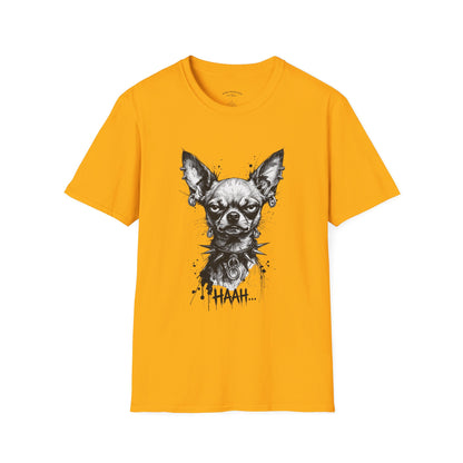 Chihuahua Portrait T‑Shirt — Expressive Black & White Dog Art Tee