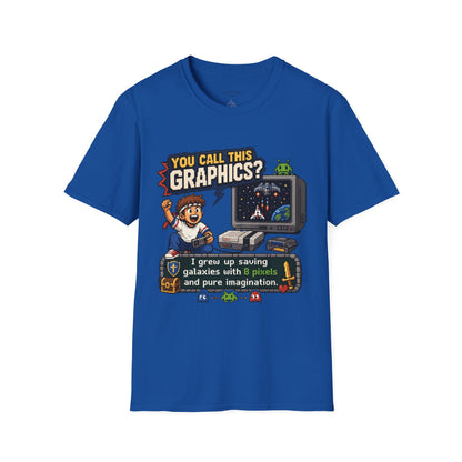 T-Shirt — "You Call This Graphics?" Retro Gamer Vintage Video Game Tee