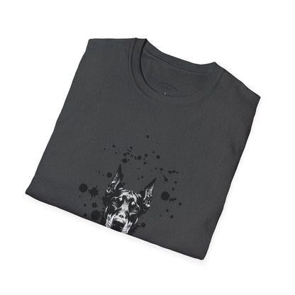 Doberman Ink Splatter T-Shirt