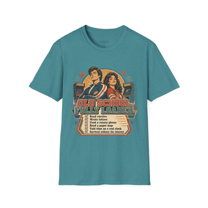 T-Shirt — Retro 'Old School' Arcade Couple Vintage Gamer Tee