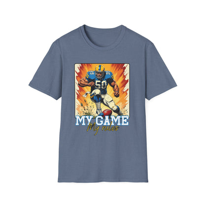 My Game My Rules Unisex Softstyle T-Shirt - Perfect for Sports Fans.sport