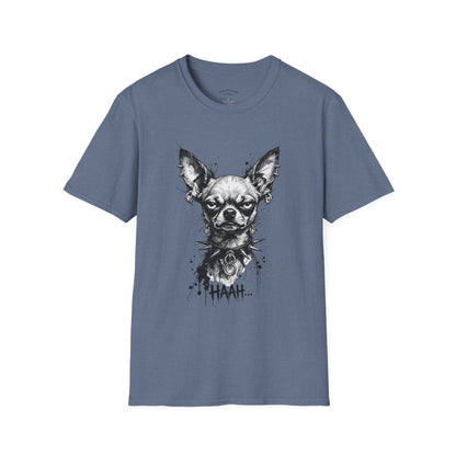 Chihuahua Portrait T‑Shirt — Expressive Black & White Dog Art Tee