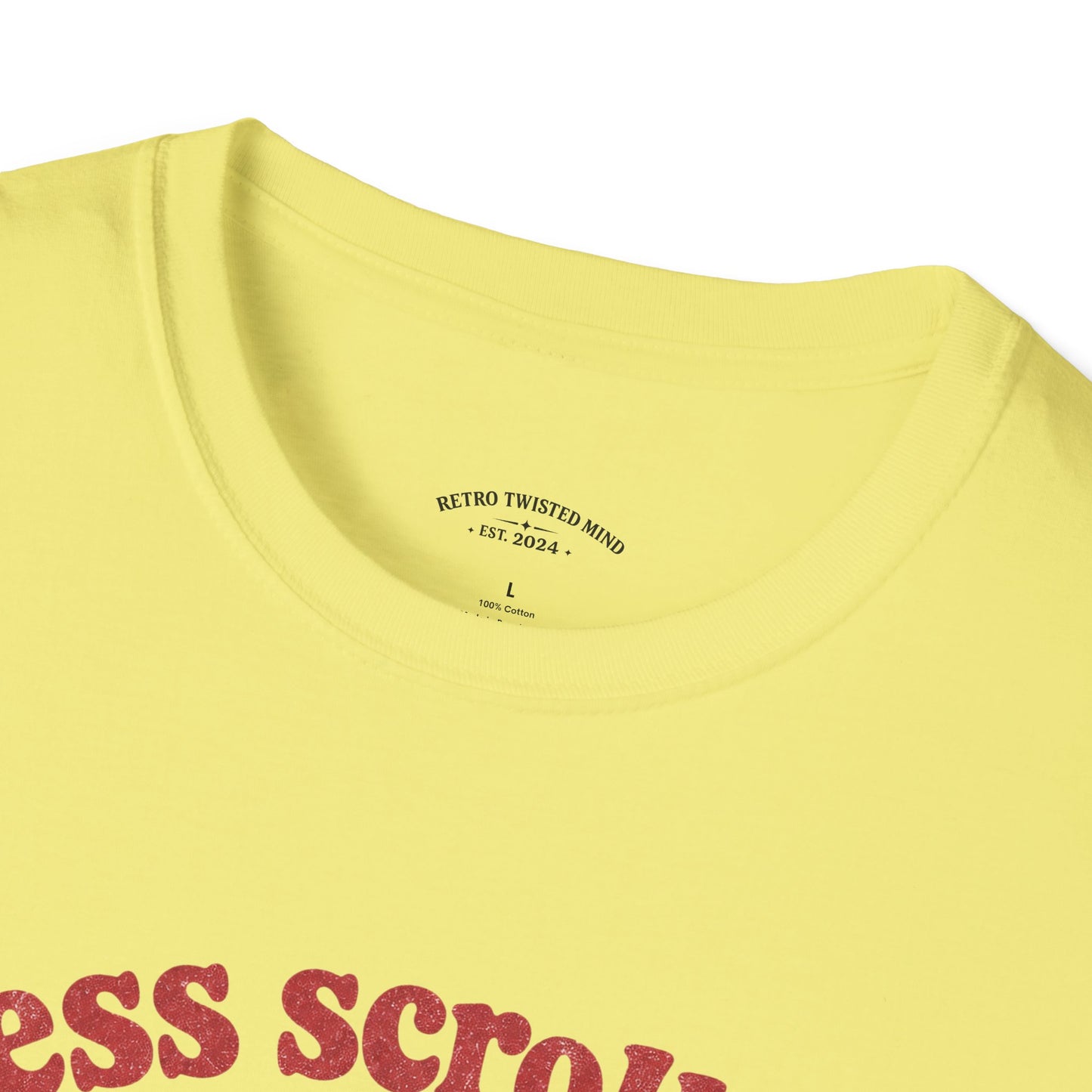 Less Scrolling More Strolling T-Shirt — Retro Dog Walk Graphic Tee
