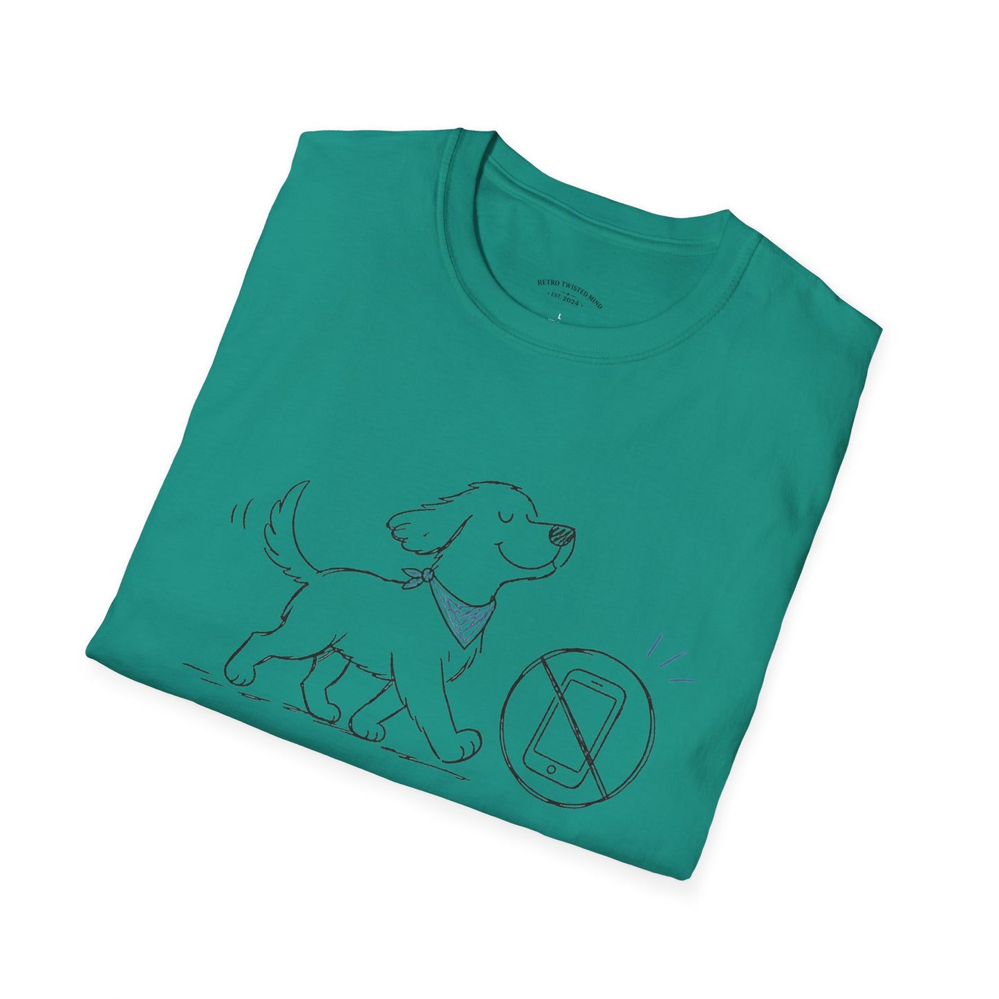 Less Scrolling, More Strolling Dog T-Shirt
